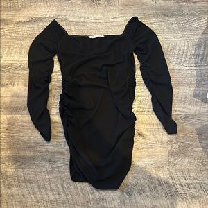 Zara Black Sheer Blouse